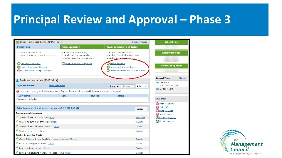 Principal Review and Approval – Phase 3 