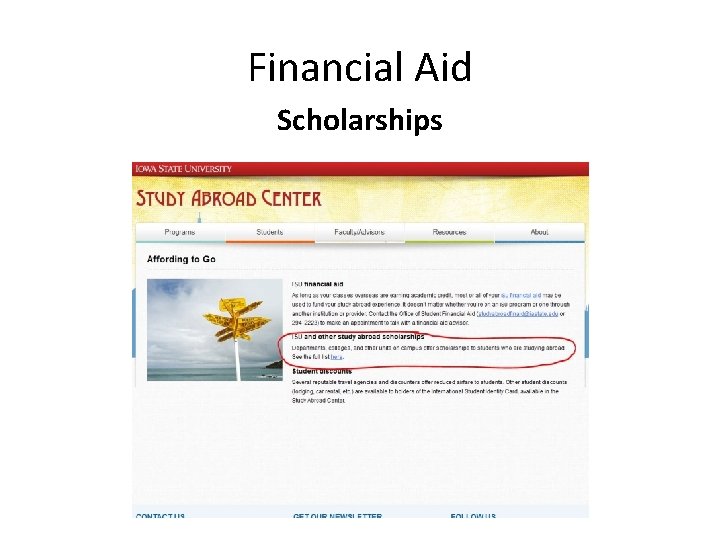 Financial Aid Scholarships 