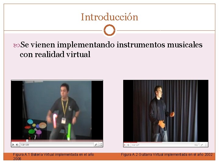 Introducción Se vienen implementando instrumentos musicales con realidad virtual Figura A. 1 Batería Virtual