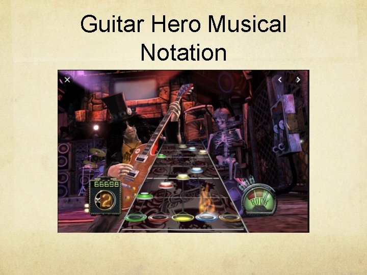 Guitar Hero Musical Notation 