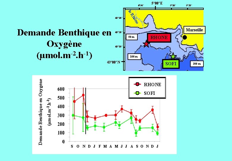 4° 50' 5° 00' E 5° 10' 5° 20' le Rh e ôn 43°