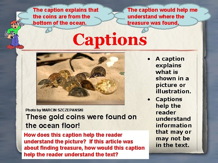 Understanding Nonfiction Text Features Examples of Text Features