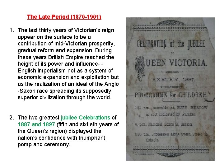 The Victorian Age 1832 1900 Historical and Political
