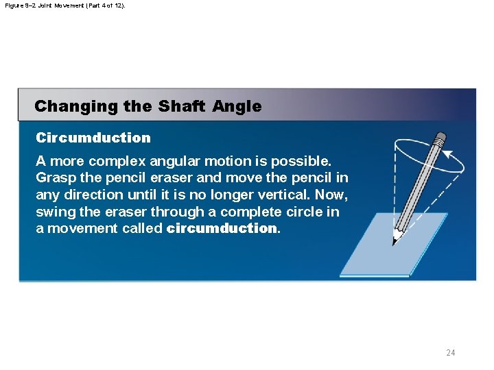 Figure 9– 2 Joint Movement (Part 4 of 12). Changing the Shaft Angle Circumduction