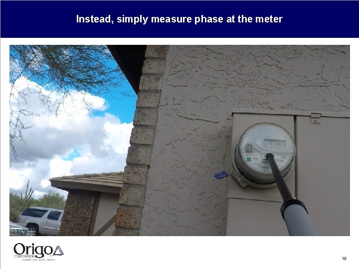 Instead, simply measure phase at the meter 16 