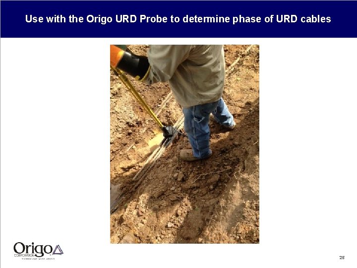 Use with the Origo URD Probe to determine phase of URD cables 25 