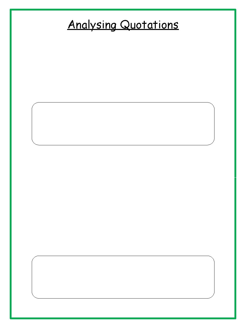 Exploding A Quotation English Skills Home Learning Booklet Presents from my