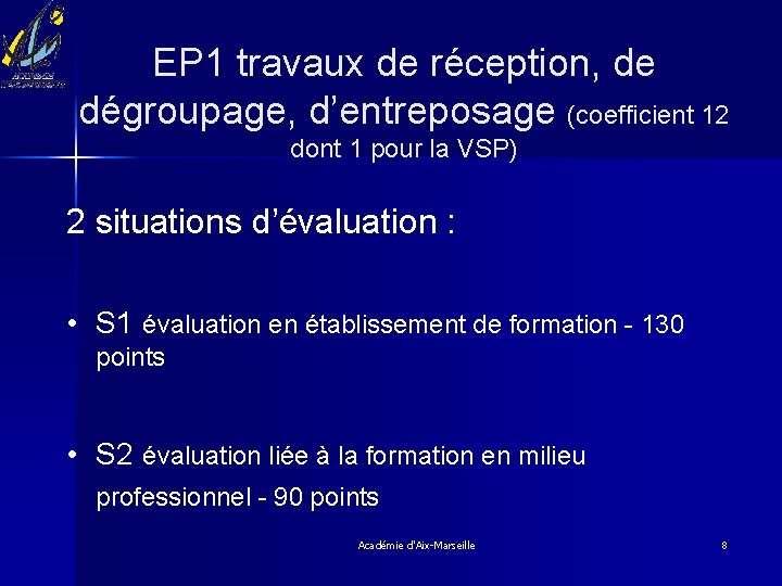 EP 1 travaux de réception, de dégroupage, d’entreposage (coefficient 12 dont 1 pour la EP 1 travaux de réception, de dégroupage, d’entreposage (coefficient 12 dont 1 pour la