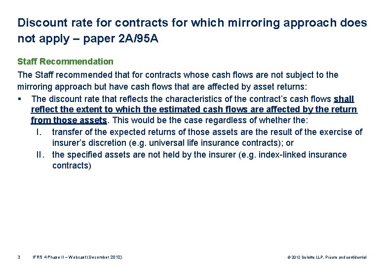 Discount rate for contracts for which mirroring approach does not apply – paper 2