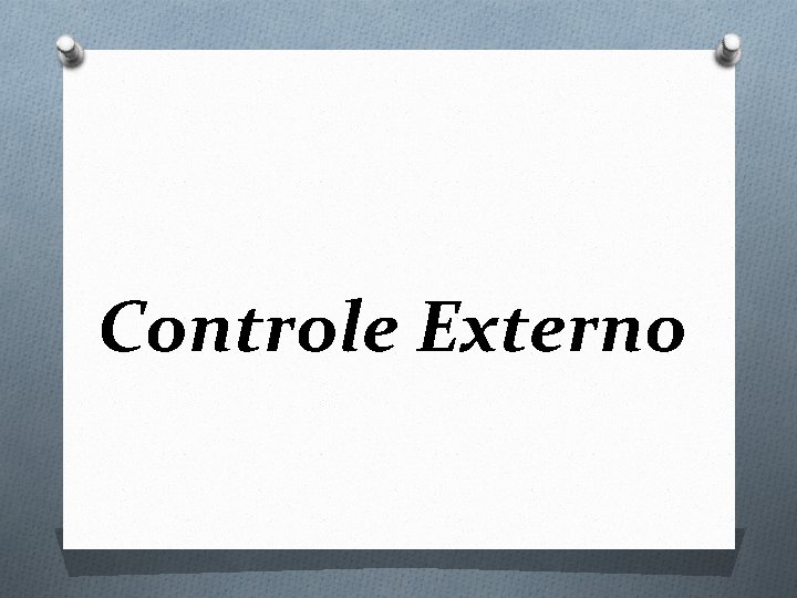 Controle Externo 