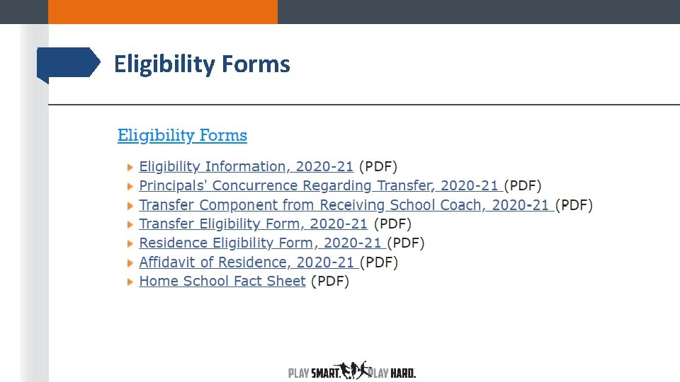 Eligibility Forms 