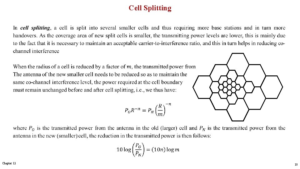 Cell Splitting Chapter 12 10 