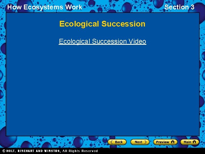 How Ecosystems Work Ecological Succession Video Section 3 