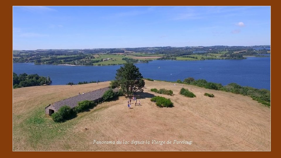 Panorama du lac depuis la Vierge de Pareloup 