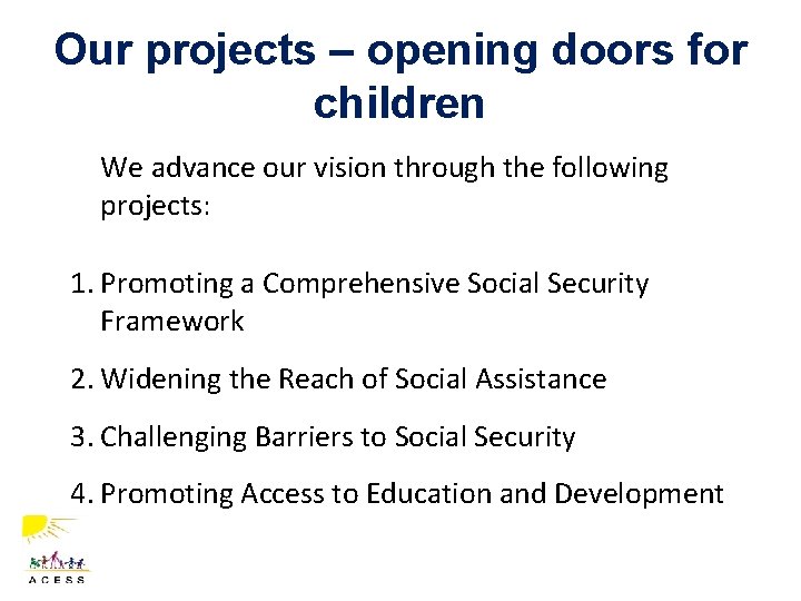 Enabling documents comprehensive social security for children Portfolio