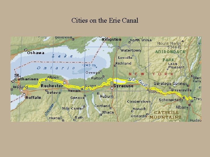 Cities on the Erie Canal 