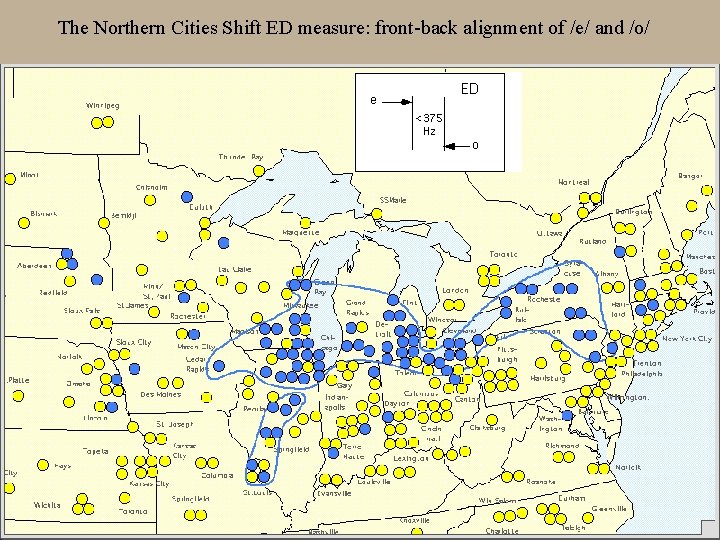 The Northern Cities Shift ED measure: front-back alignment of /e/ and /o/ 