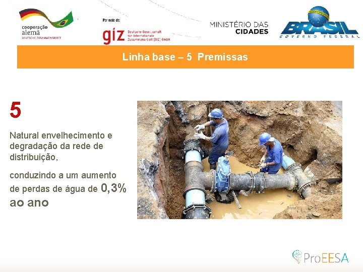 Linha base – 5 Premissas 5 Natural envelhecimento e degradação da rede de distribuição,