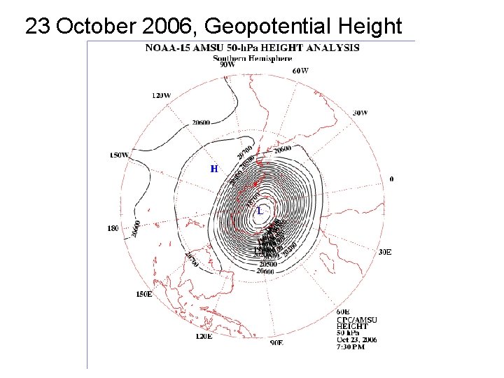23 October 2006, Geopotential Height 