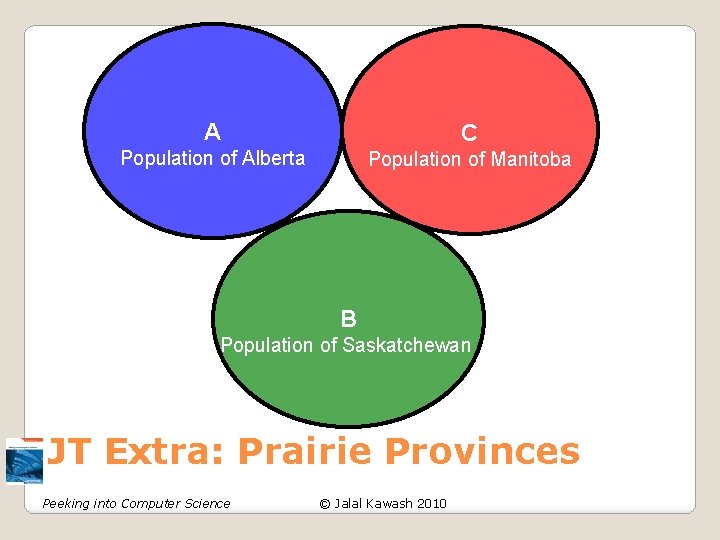 A C Population of Alberta Population of Manitoba B Population of Saskatchewan JT Extra: A C Population of Alberta Population of Manitoba B Population of Saskatchewan JT Extra: