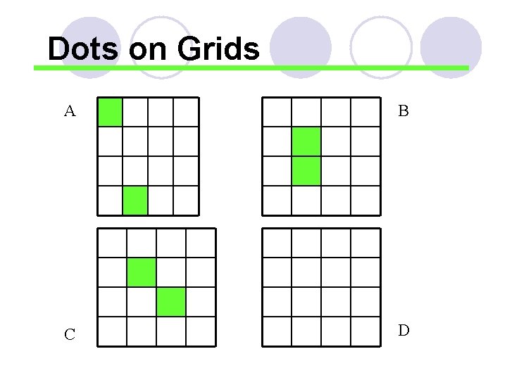 Dots on Grids A B C D 