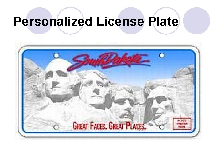 Personalized License Plate 