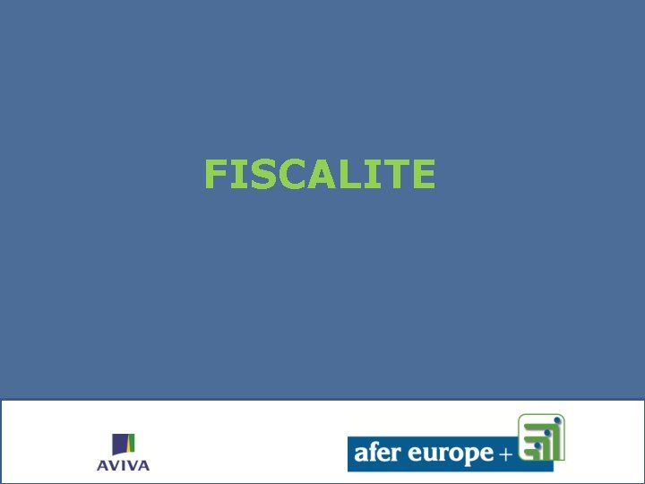 FISCALITE 