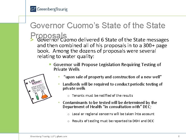 Governor Cuomo’s State of the State Proposals > Governor Cuomo delivered 6 State of