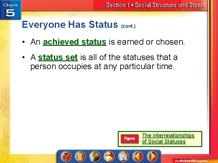 Everyone Has Status (cont. ) • An achieved status is earned or chosen. •
