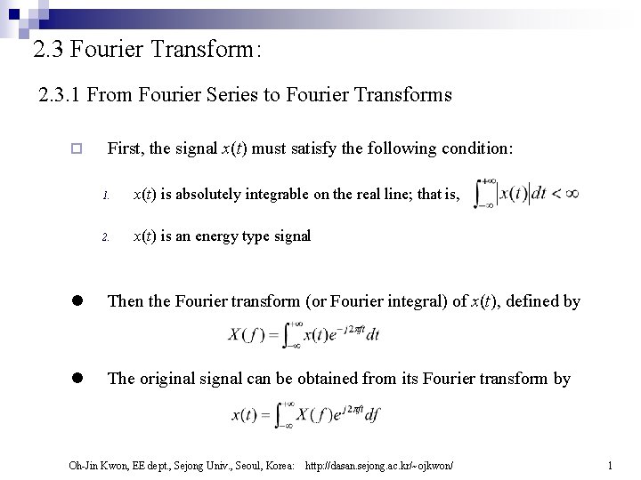 fourier transform python : fourier transform —... 2 3 Fourier Transform 2 3 1 From