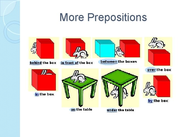 More Prepositions 