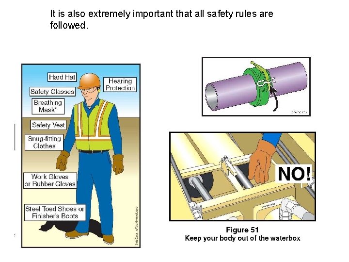 It is also extremely important that all safety rules are followed. 