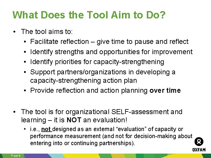 What Does the Tool Aim to Do? • The tool aims to: • Facilitate
