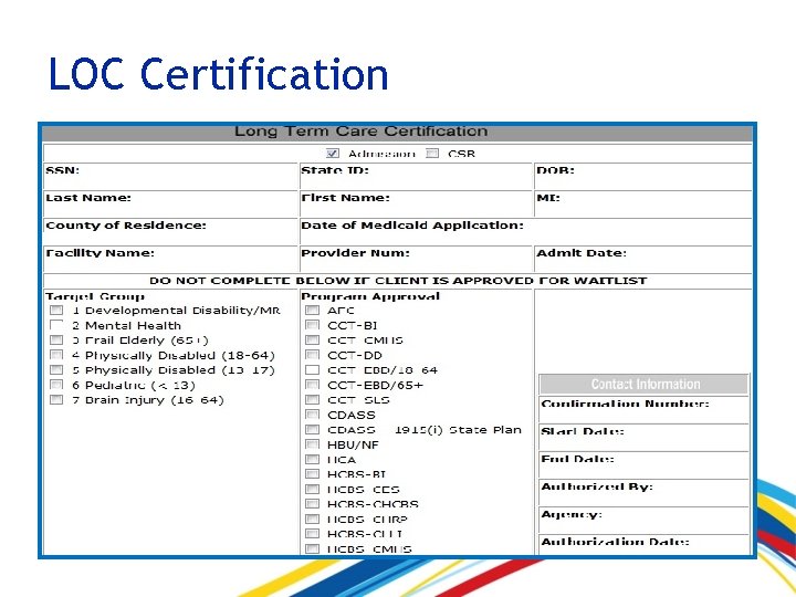 LOC Certification 