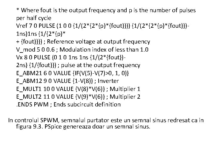* Where fout is the output frequency and p is the number of pulses