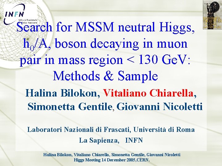 Search for MSSM neutral Higgs, h 0/A, boson decaying in muon pair in mass