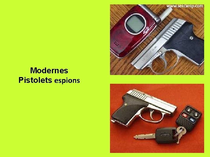Modernes Pistolets espions 