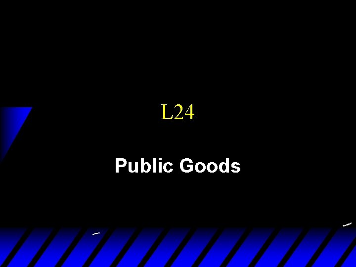 L 24 Public Goods 