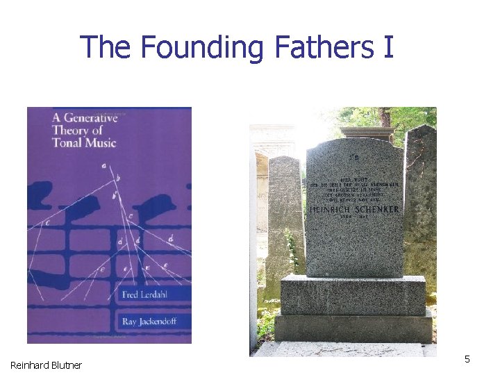 The Founding Fathers I Reinhard Blutner 5 