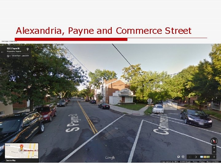 Alexandria, Payne and Commerce Street 30 