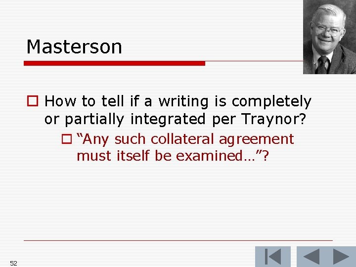 Masterson o How to tell if a writing is completely or partially integrated per