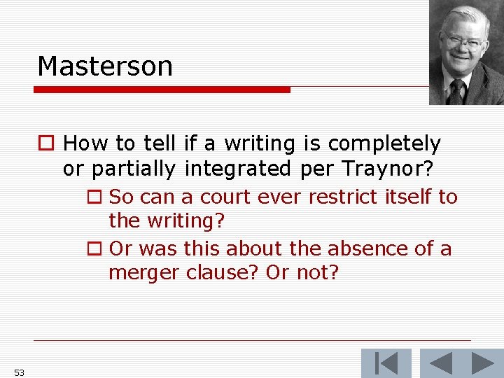 Masterson o How to tell if a writing is completely or partially integrated per