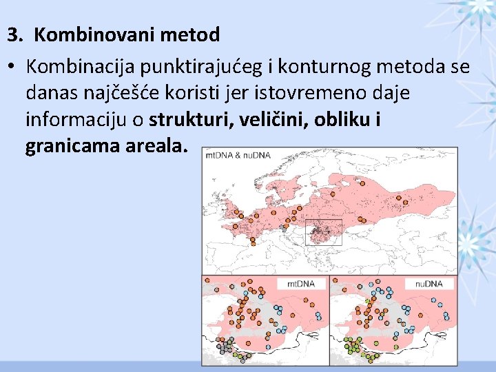 3. Kombinovani metod • Kombinacija punktirajućeg i konturnog metoda se danas najčešće koristi jer