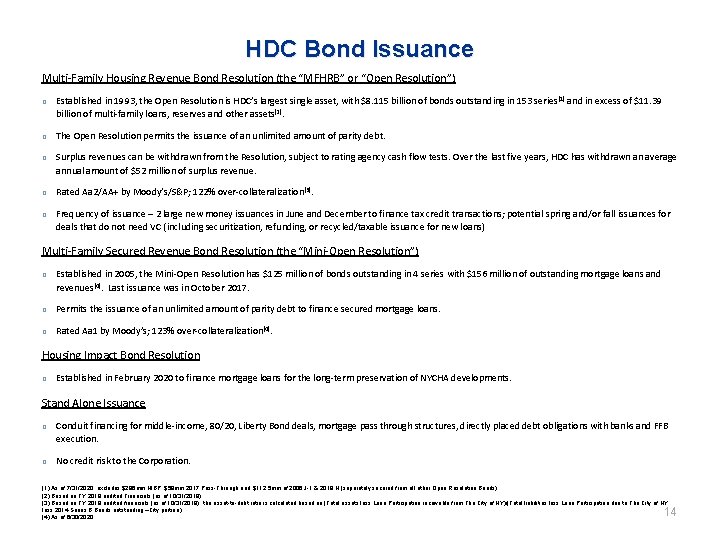 Presentation on New York City Housing Development Corporation