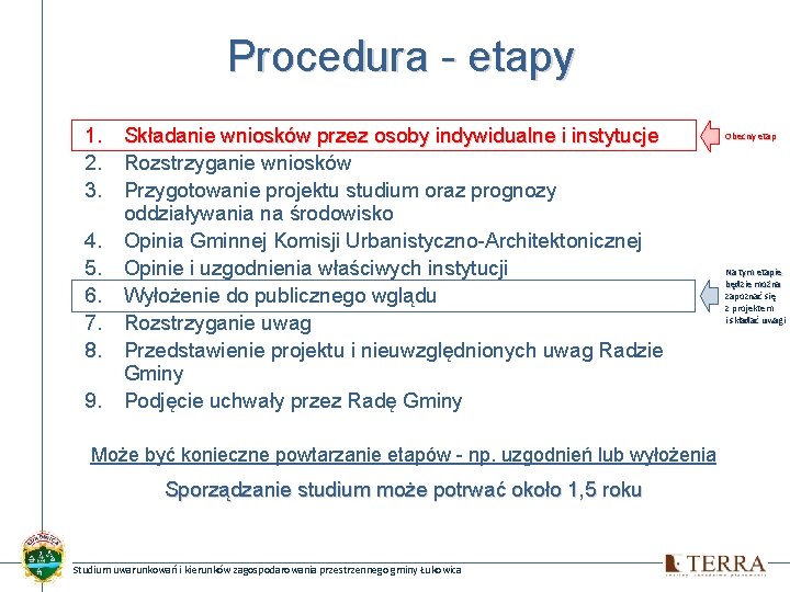 Procedura - etapy 1. Składanie wniosków przez osoby indywidualne i instytucje 2. Rozstrzyganie wniosków