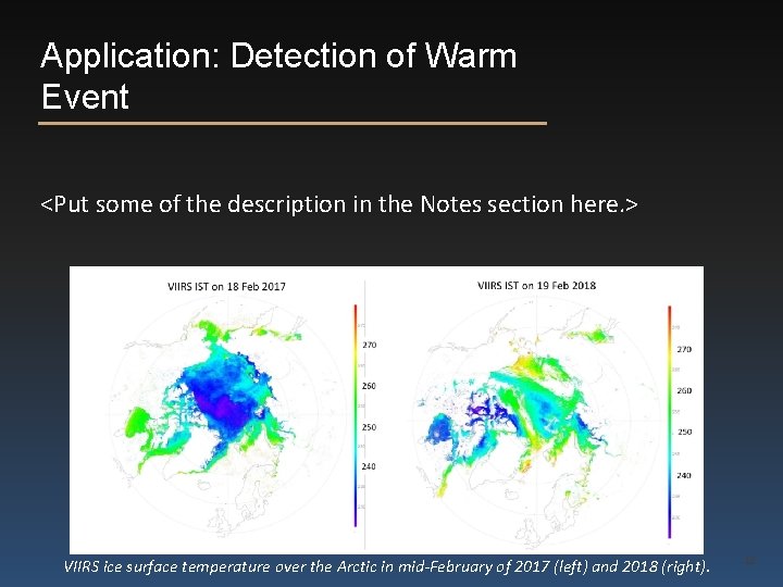 Application: Detection of Warm Event <Put some of the description in the Notes section