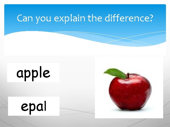 Can you explain the difference? apple epal 