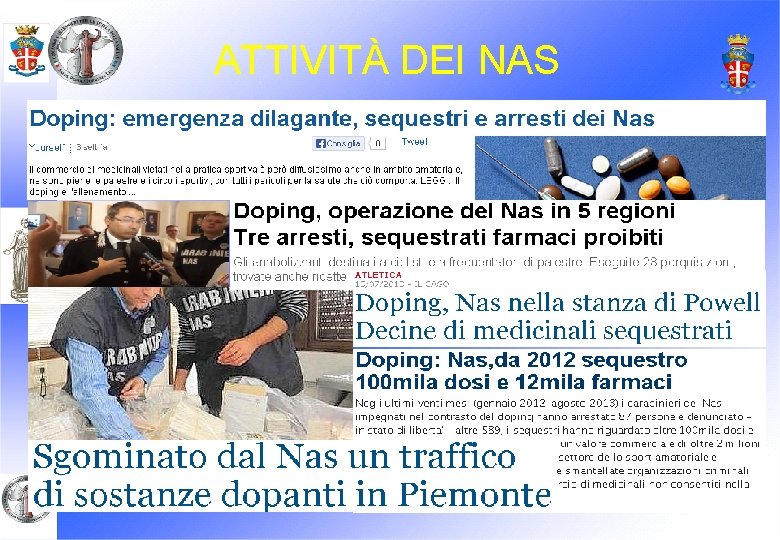 ATTIVITÀ DEI NAS 