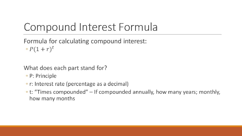 Compound Formular Interest Math Savings Final Journal What is a big purchase