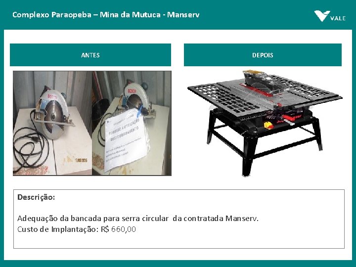 Complexo Paraopeba – Mina da Mutuca - Manserv ANTES Posicionar uma (01) imagem da